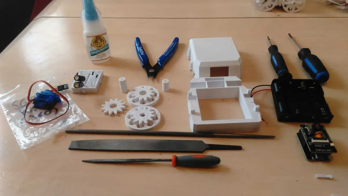 Image de présentation du modèle 3D imprimmable: Micro Robot SG90 ESP32-Cam  ( Update Easy Build )