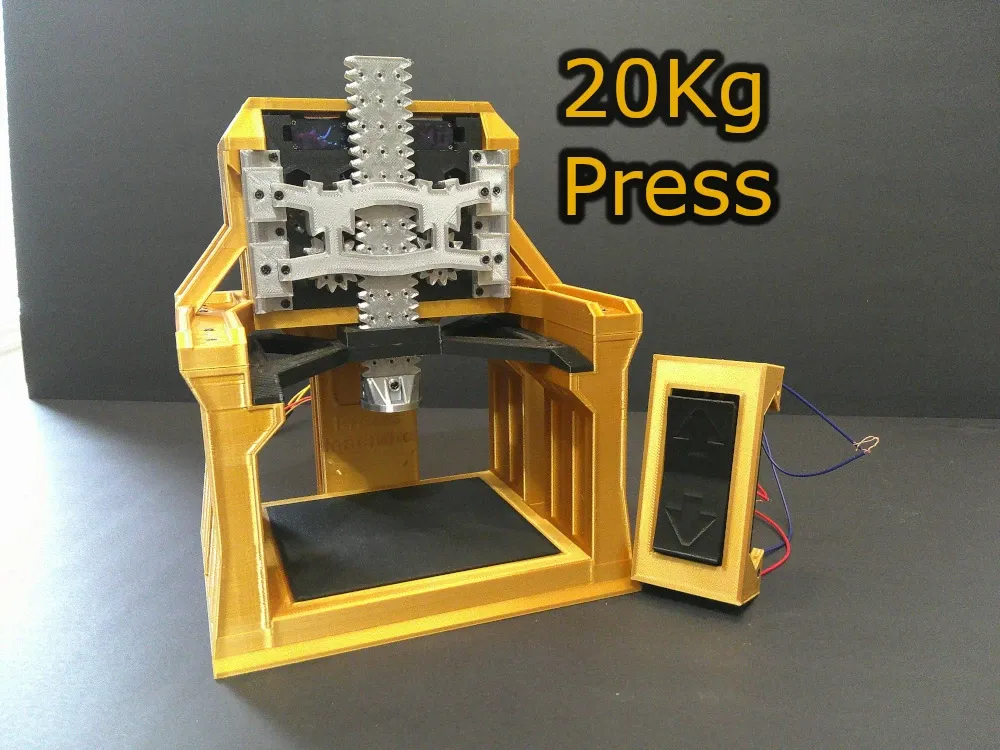 Image de présentation du modèle 3D imprimmable: Mini Presse de 20kg! Avec aucune électronique SG99 / SG90