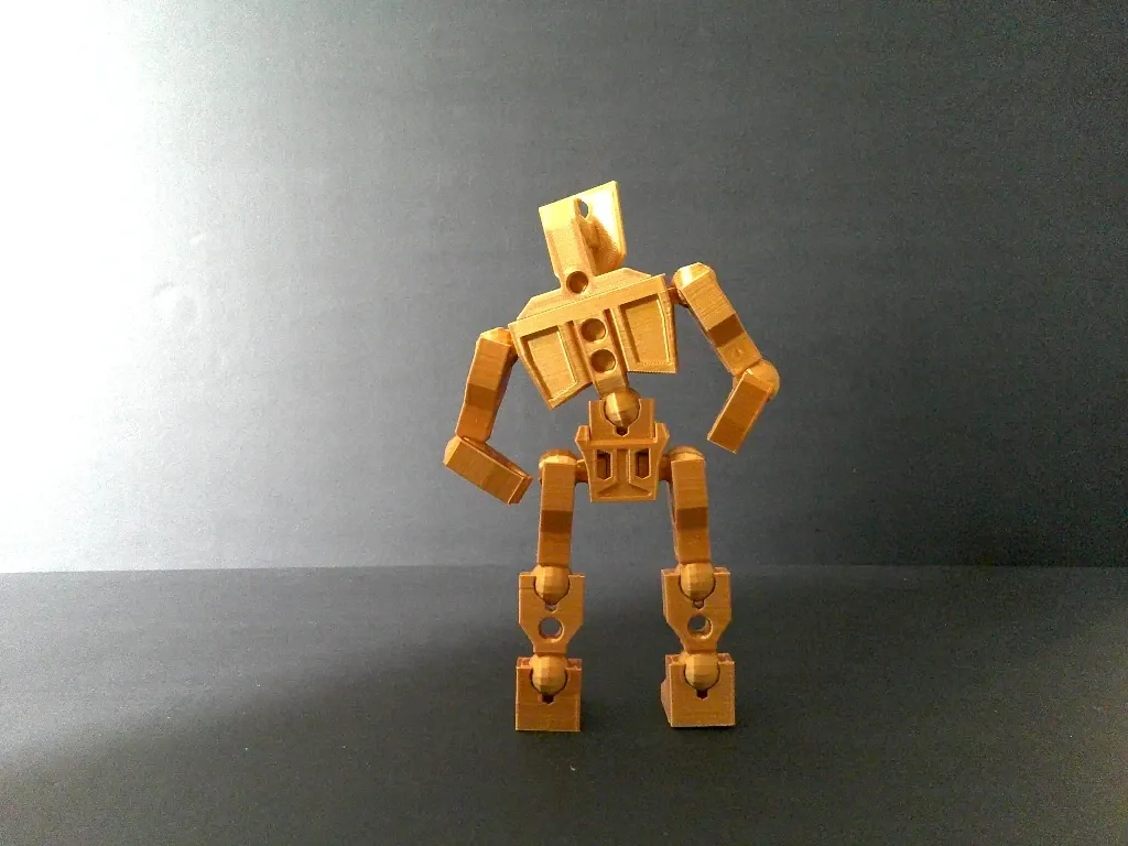 Image de présentation du modèle 3D imprimmable: ProtoMan: Un robot articulé et dummy modulable avec les Proto-Block