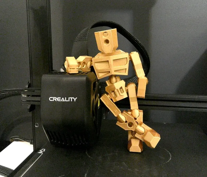 Image de présentation du modèle 3D imprimmable: ProtoMan: Un robot articulé et dummy modulable avec les Proto-Block