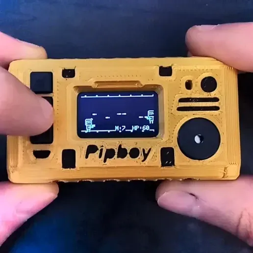 Image de présentation du modèle 3D imprimmable: Fallout Pipboy fonctionel et original! Pipboy Pocket!  (Montage facile + Tuto)